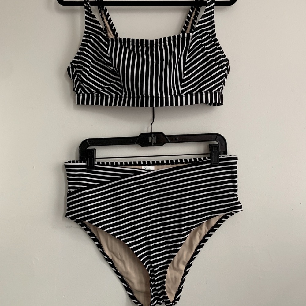 Never Worn! Target Striped Swimsuit